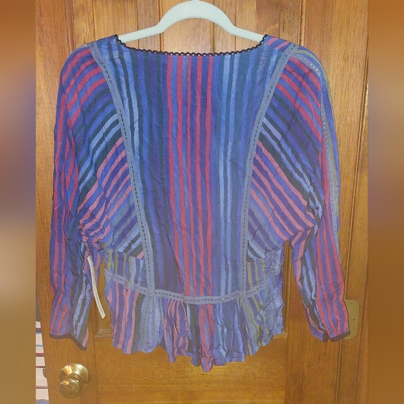 Anthropologie x Conditions Apply Estelle Striped Blouse - Picture 4 of 9